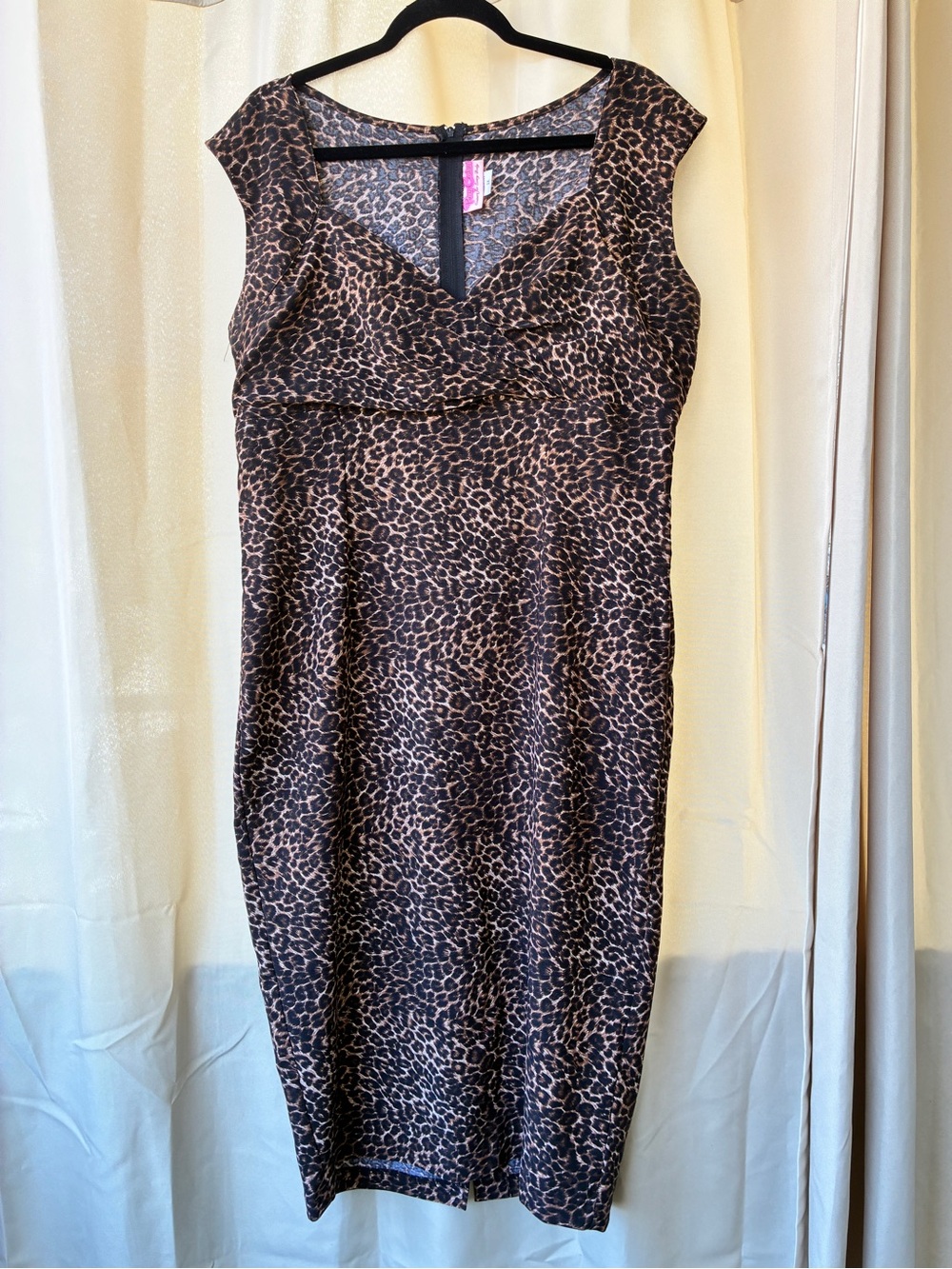 Pinup Couture 3X Leopard Print Retro Dress